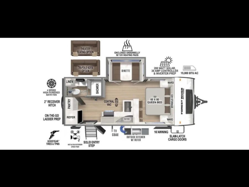 2024 SURVEYOR 202RBLE REAR BATH