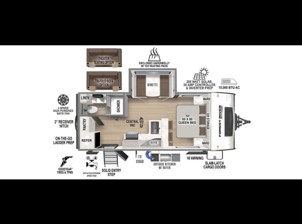 2024 SURVEYOR 202RBLE REAR BATH